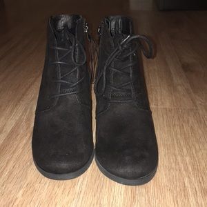 American Rag black wedge booties size 6